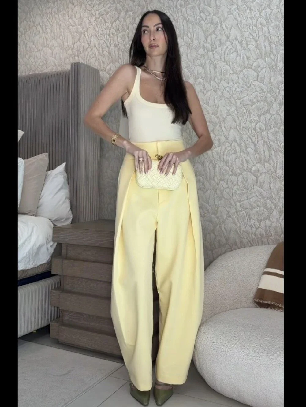 ZARA PLEATED BALLOON PANTS